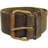 Leather belt, late type Imperial Russian or early Soviet example