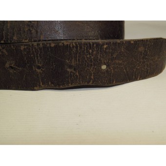 Cinturón de cuero, tipo tardío imperial ruso o soviético temprana ejemplo. Espenlaub militaria