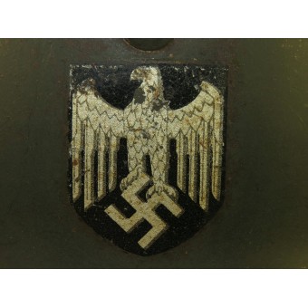 M 35 NS 64 dubbeldekal tysk hjälm med dubbla dekaler. Espenlaub militaria