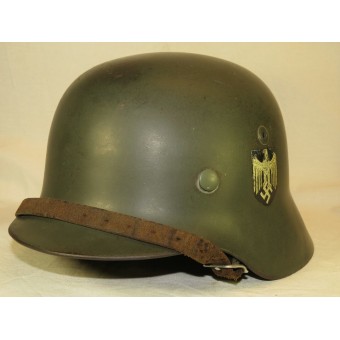 M 35 NS 64 doble casco alemán calcomanía. Espenlaub militaria