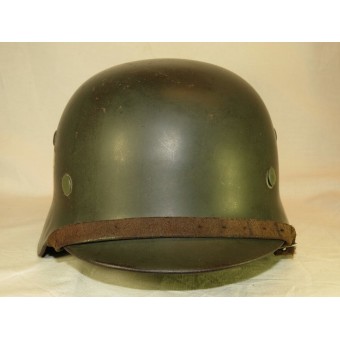 M 35 NS 64 à double décalque de casque allemand. Espenlaub militaria