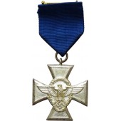 Silver class cross for  18 years of faithful service in the Polizei