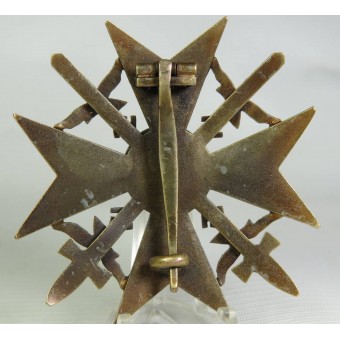Spanskt kors i brons med svärd. Espenlaub militaria