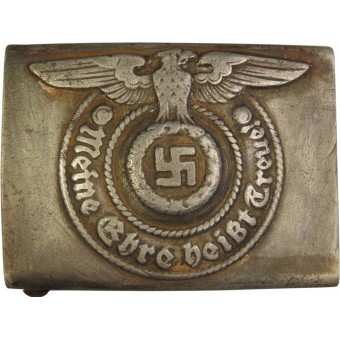 Waffen-SS boucle en acier, marquée 155/40 SS RZM - Assmann. Espenlaub militaria