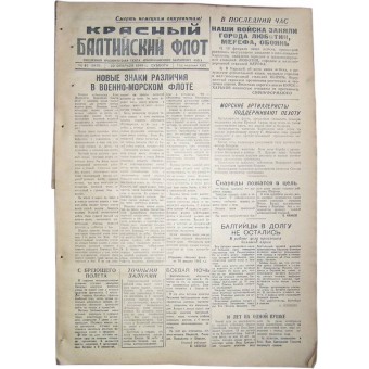 WW 2 Rote Ostseeflotte Zeitung, 20 Februar/1943. Espenlaub militaria