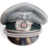 WW2 German infantry crusher type visor hat