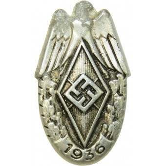 1936 Participant of Hitlerjugend (HJ) sport event badge. Espenlaub militaria