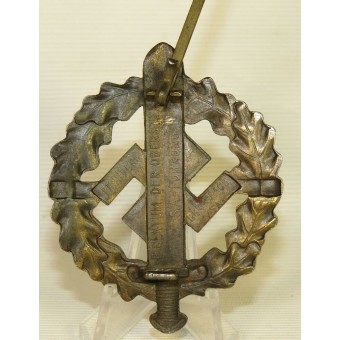 3RD Reich, SA Stormtroopers Sport Badge in Bronze SA-Sportabzeichen in Bronze. Espenlaub militaria
