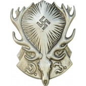 Distintivo del cacciatore dell'Unione tedesca della caccia, Jagdschutzabzeichen Reichsbund Deutsche Jägerschaft.