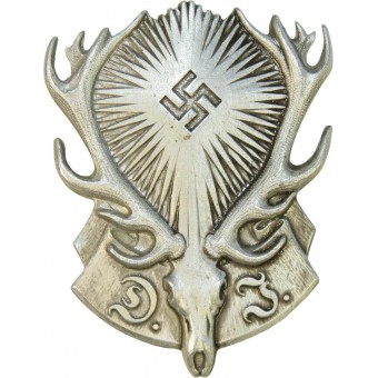 Jägarmärke från det tyska jägarförbundet, Jagdschutzabzeichen Reichsbund Deutsche Jägerschaft.. Espenlaub militaria