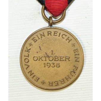 De herdenkingsmedaille van 1 oktober 1938, Medaille Zur Erinnergung An Oktober 1938. Espenlaub militaria