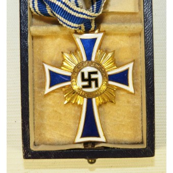 Материнский крест- золотая степень. Glaser & Sohn. В коробке. Espenlaub militaria