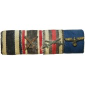 Wehrmacht ribbon bar for 4 awards.