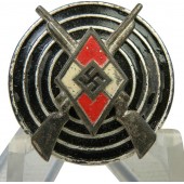 Стрелковый знак Гитлерюгенд, поздний выпуск в алюминии