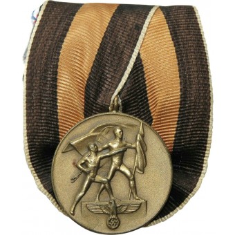WW2 Medalla alemana Ein Volk. Ein Reich. Ein Führer. 1. Oktober 1938. Espenlaub militaria