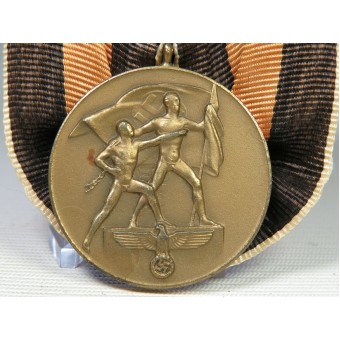 WW2 Duitse medaille Ein Volk. Ein Reich. Ein Führer. 1. Oktober 1938. Espenlaub militaria