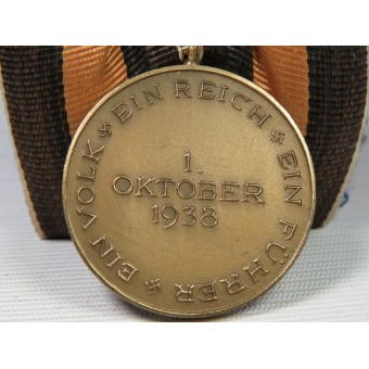 WW2 tysk medalj Ein Volk. Ein Reich. Ein Führer. 1. Oktober 1938. Espenlaub militaria