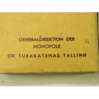 Período de ocupación alemana hizo tabaco estonio - Mahorka.. Espenlaub militaria