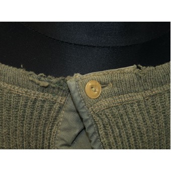 Deutscher Pullover - Pullover mit offenem Halsausschnitt und Knopfverschluss. Espenlaub militaria