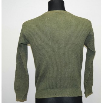 Pull-over sweater- allemand avec fermeture de type col ouvert avec des boutons. Espenlaub militaria