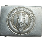 Fibbia per cintura HJ in alluminio con motto Blut und Ehre. M4/44 RZM