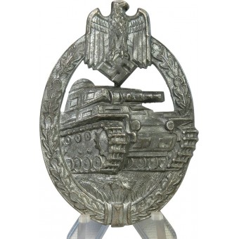 Silver Grade Tank Assault Badge by Hermann Aurich. Espenlaub militaria