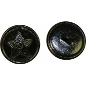 Soviet pre-war 22mm black painted steel button.