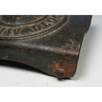 WW1 Prusse M 1915 ceinture en acier buckle- Gott Mit Uns. Espenlaub militaria