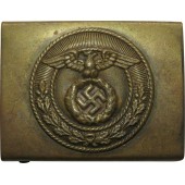 3rd Reich SA brass buckle. Vertical pointed swastika
