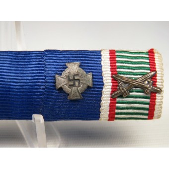 3e Reich Feldspange, barre de ruban de 6 médailles. Croix de fer 2 1914. Espenlaub militaria