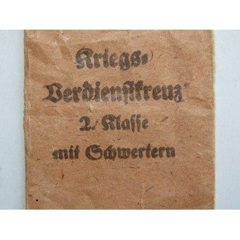 Borsa di emissione per il merito Croce di Guerra 1939 w / spade. tURCHI Witwe. Espenlaub militaria