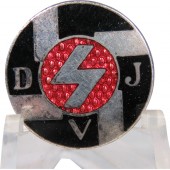 Badge DJ con lettere DJV, Steinhauer & Luck, Ludenscheid.