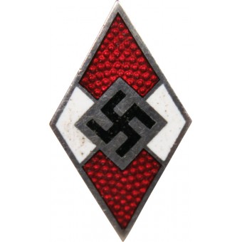 Hitlerjugend -jäsenmerkki M1 /102 - Frank & Reif. Espenlaub militaria