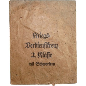 KVK II w/swords bag of issue, Karl Hensler. Espenlaub militaria