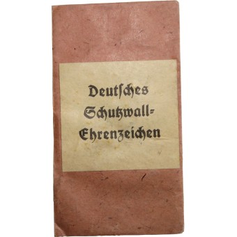Sac de mur ouest de lémission - Deutsches Schutzwall. Espenlaub militaria