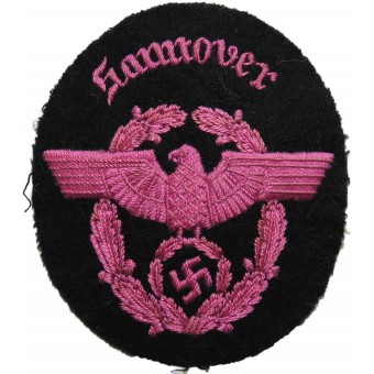 3er Reich Fire Eagle manga de la policía de Hannover distrito. Espenlaub militaria