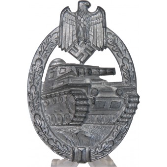 Near mint WW2 German tank assault badge by Hermann Aurich. Espenlaub militaria