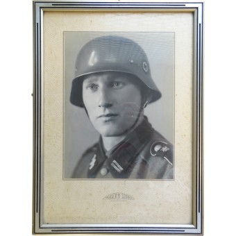 Foto del SS - Rottenführer del 11 Kp del Leibstandarte SS Adolf Hitler. Espenlaub militaria