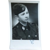 Bild des jungen lettischen SS-Legionärs