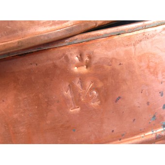 Vorkriegs-Kochgeschirr aus Kupfer, hergestellt in Estland von der Arsenal-Fabrik. Espenlaub militaria