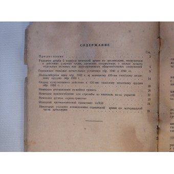 RKKA:s almanacka för underrättelsematerial, nr 5. December 1943. Tyska vapen. Espenlaub militaria