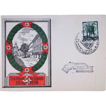 Numero speciale cartolina - 49. compleanno del Führer 20. aprile. 1938. Espenlaub militaria