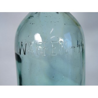 Bottiglia dacqua frizzante Waffen-SS con la scritta - Waffen-SS. Espenlaub militaria
