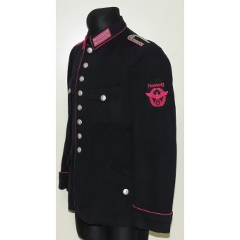Well worn 3rd Reich Fire Police Wachtmeister der Feuerlöschpolizei tunic. Espenlaub militaria
