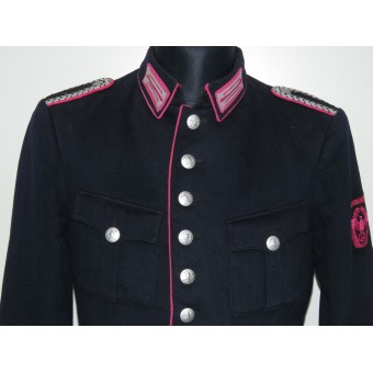 Well worn 3rd Reich Fire Police Wachtmeister der Feuerlöschpolizei tunic. Espenlaub militaria
