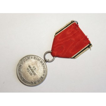 Austria Anschluss medalla conmemorativa - Die Medaille zur Erinnerung an den 13. März 1938. Espenlaub militaria