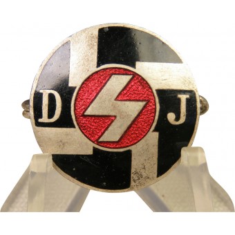 Distintivo membro Deutsche Jungvolk con le marcature Ges.Gesch. Espenlaub militaria