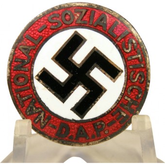 Extreem zeldzame NSDAP Lid Badge - Transitional 18 - Gold und Silberschmiede. Espenlaub militaria