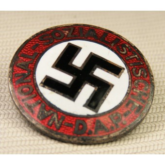 Extreem zeldzame NSDAP Lid Badge - Transitional 18 - Gold und Silberschmiede. Espenlaub militaria