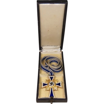 Gold Cross of the German Mother 1938, in a box. Klampt und Söhne. Espenlaub militaria
